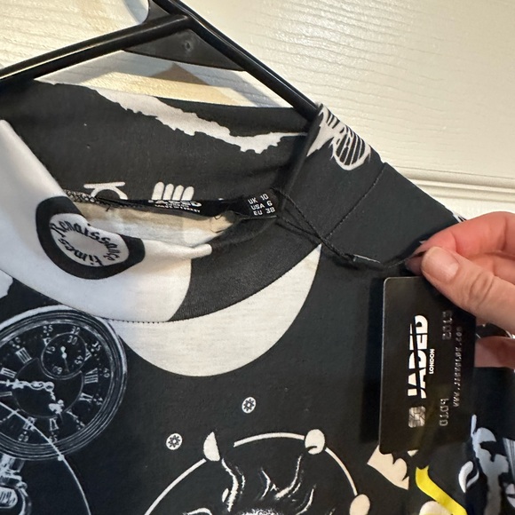 Jaded London maxi punk rock print dress Size 6 - Picture 4 of 4